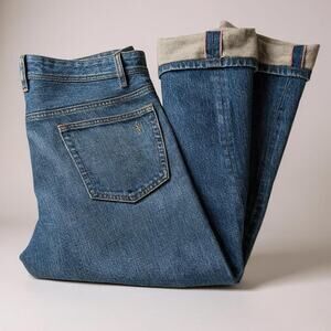 Todd Shelton Selvedge Jeans Men 36 x 29.5 Distressed Whiskered Faded Medium Wash